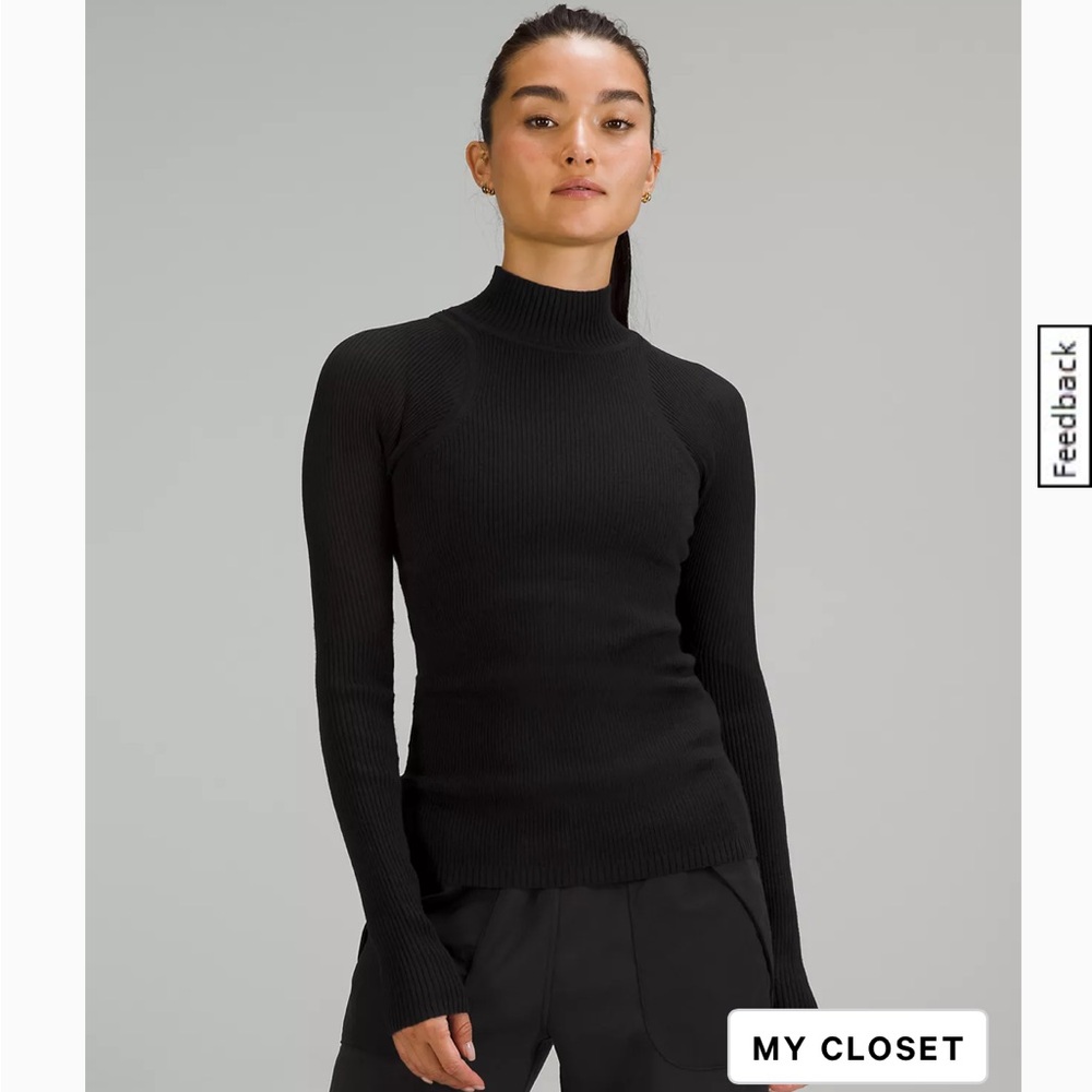 Lululemon black knit sweater